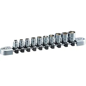 Socket Set 1/4" Drive Metric Standard 6 pt 10 pc