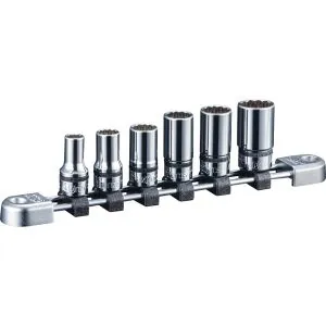 Socket Set 3/8" Drive Semi-Deep 6 pc