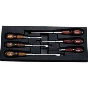 Scw Set Wood Handle Mixed 6 Pc