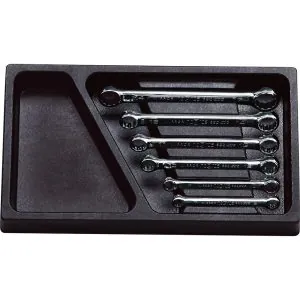 Wrench Set Flat Short Box 6 pc