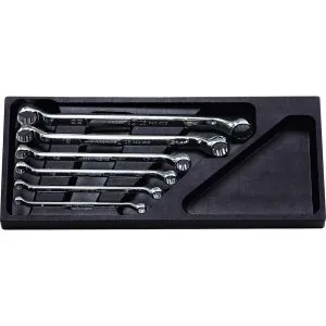 Wrench Set Deep Offset (45?) Box End 6 pc