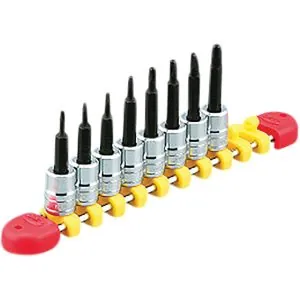 1/4"sq. T-Type Torx bit Socket Set for Tamper Resistance Fasteners (8pcs.)