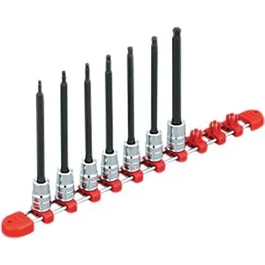 3/8"sq. Long T-Type Torx bit Socket Set (8pcs.)