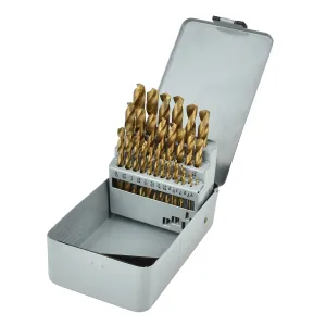 K Tool International Drill Bit Set Titanium 29 Pc