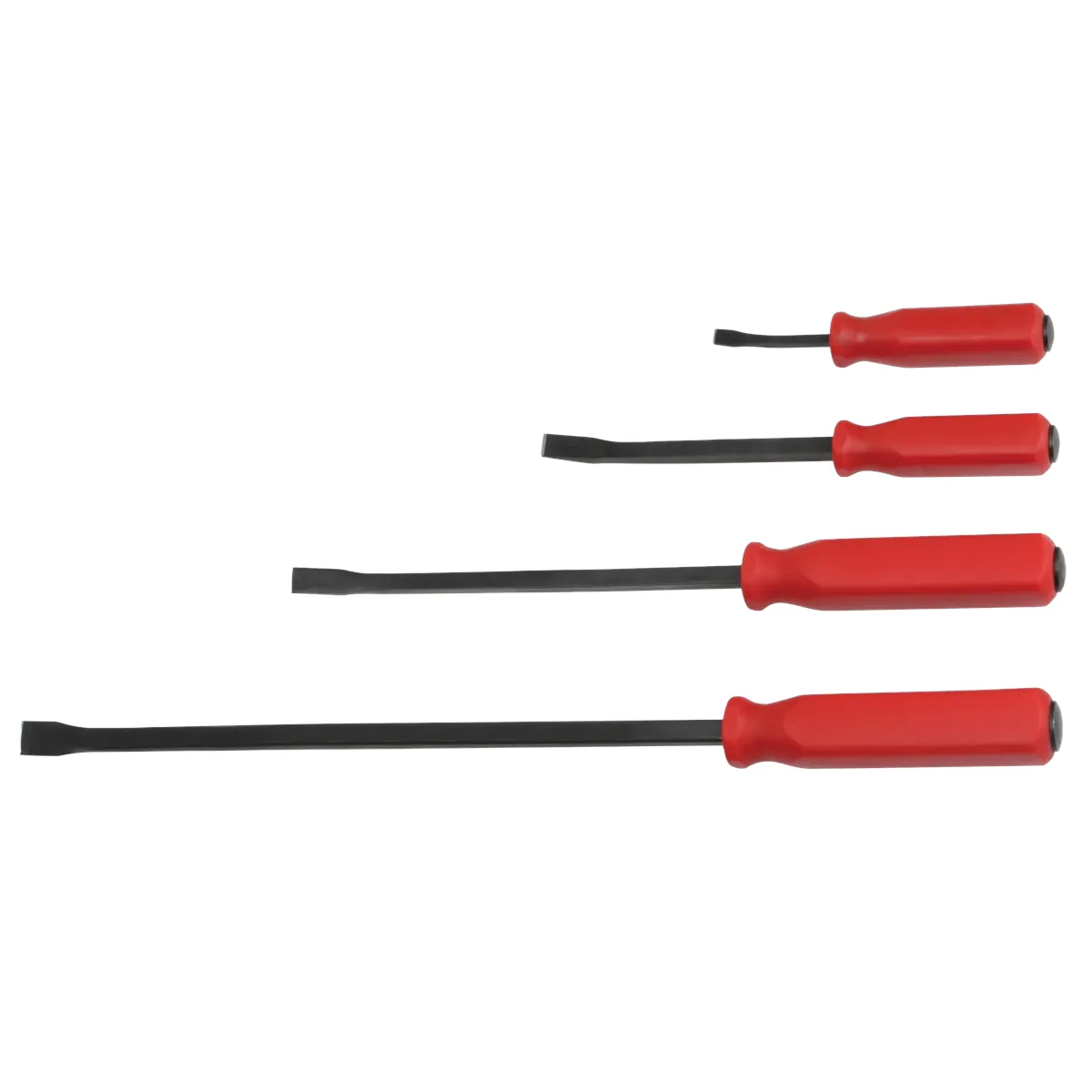 K Tool International 4 Pc Handled Pry Bar set (8", 12", 18", 24")