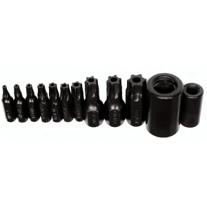 K Tool International Master Tamper Proof Torx Set T10-T55 Bits