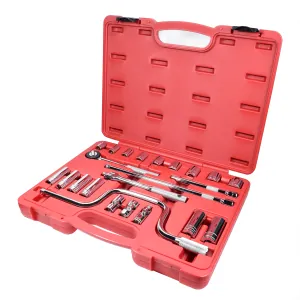 K Tool International Socket Set Pro 23 Piece 3/8 in. Dr Chrome