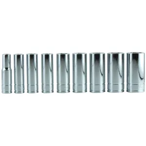 K Tool International SOC SET 3/8" DR 9 PC SAE DEEP