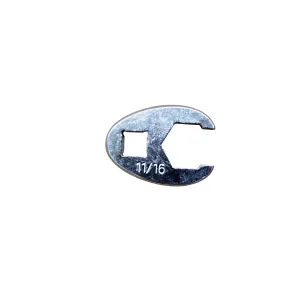 K Tool International Wrench 11/16 Inch Flare Nut Crowfoot 6 Point 3/8 Drive