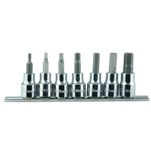 K Tool International SOC HEX BIT SET 3/8" DR 7 PC. SAE