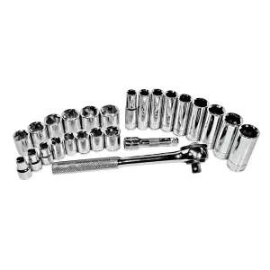K Tool International Socket Set 3/8 in. Dr 26 Piece Metric