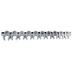 K Tool International Crowfoot Flare Nut Set Metric 10 Piece 3/8 Inch Drive