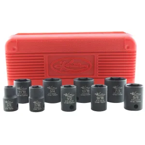 K Tool International SOC SET IMP 3/8" DR STANDARD 9 PC.