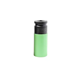 K Tool International 1/2" Drive Spline Protective Wheel Socket, 21 mm