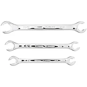 K Tool International Wrench Set Flare Net 3 Piece SAE