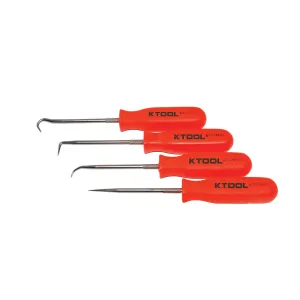 K Tool International PICK SET 4 PC. NEON ORANGE