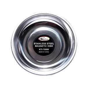 K Tool International Magnetic Dish Parts Tray 5-3/4 Inches Stainless Steel