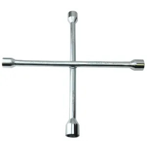 K Tool International Lugnut Wrench 14 Inch 4 Way SAE/Metric Combo