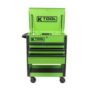 K Tool International Service Cart 35 in. Premium 4 Drawer 500 lb. (Matte Neon Green)