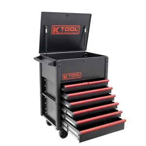 K Tool International Service Cart Premium 7 Drawer 750 lb. (Matte Black)