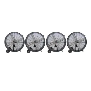K Tool International 42" Belt Drive Industrial Drum Fan (Pallet of 4)