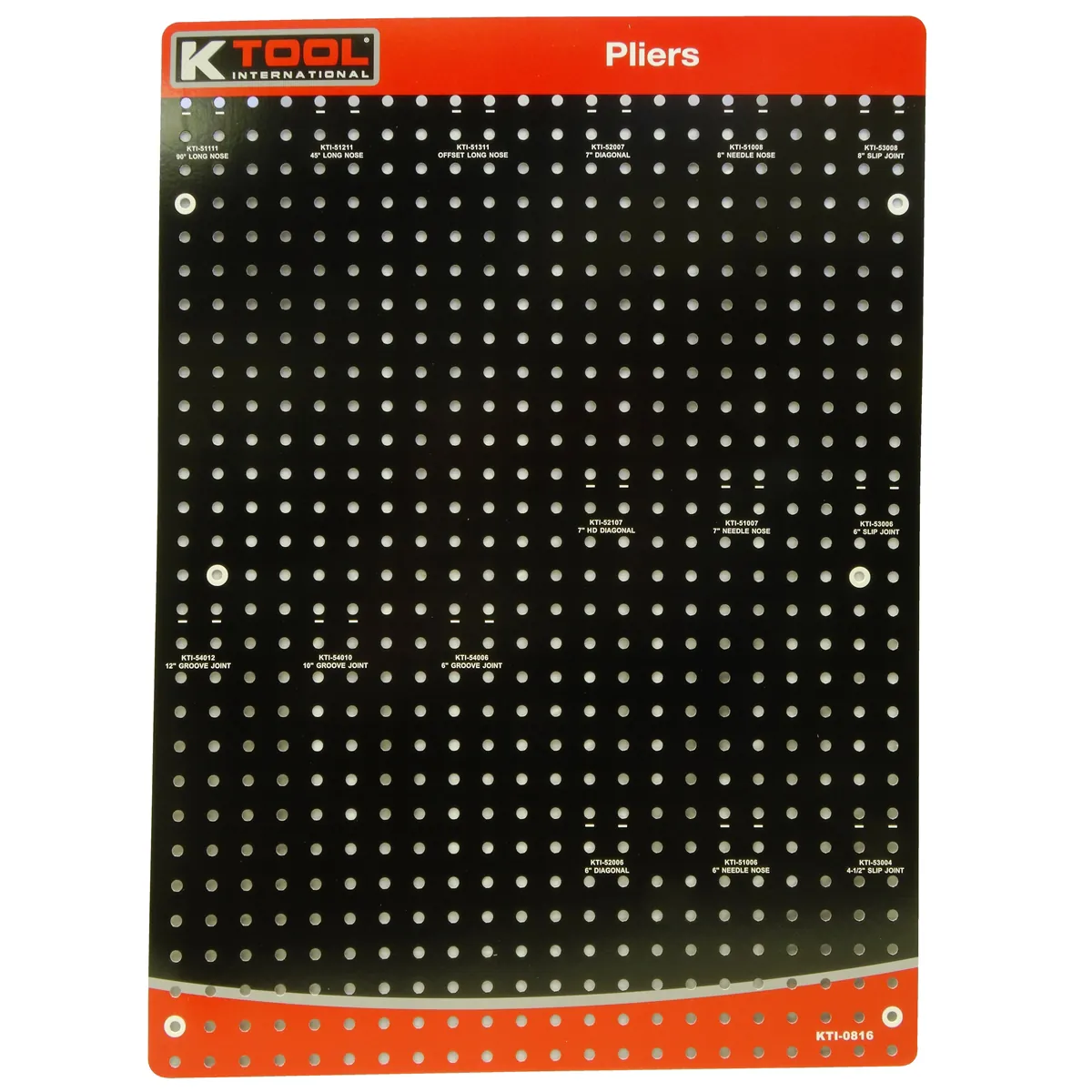 K Tool International Overlay for Pliers Display