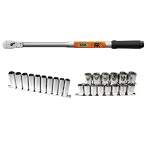 K Tool International Electronic Torque Wrench with Free Items