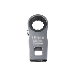 K Tool International Ratcheting Crowfoot Wrench 15mm 3/8 Inch Drive