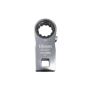 K Tool International Ratcheting Crowfoot Wrench 18mm 3/8 Inch Drive