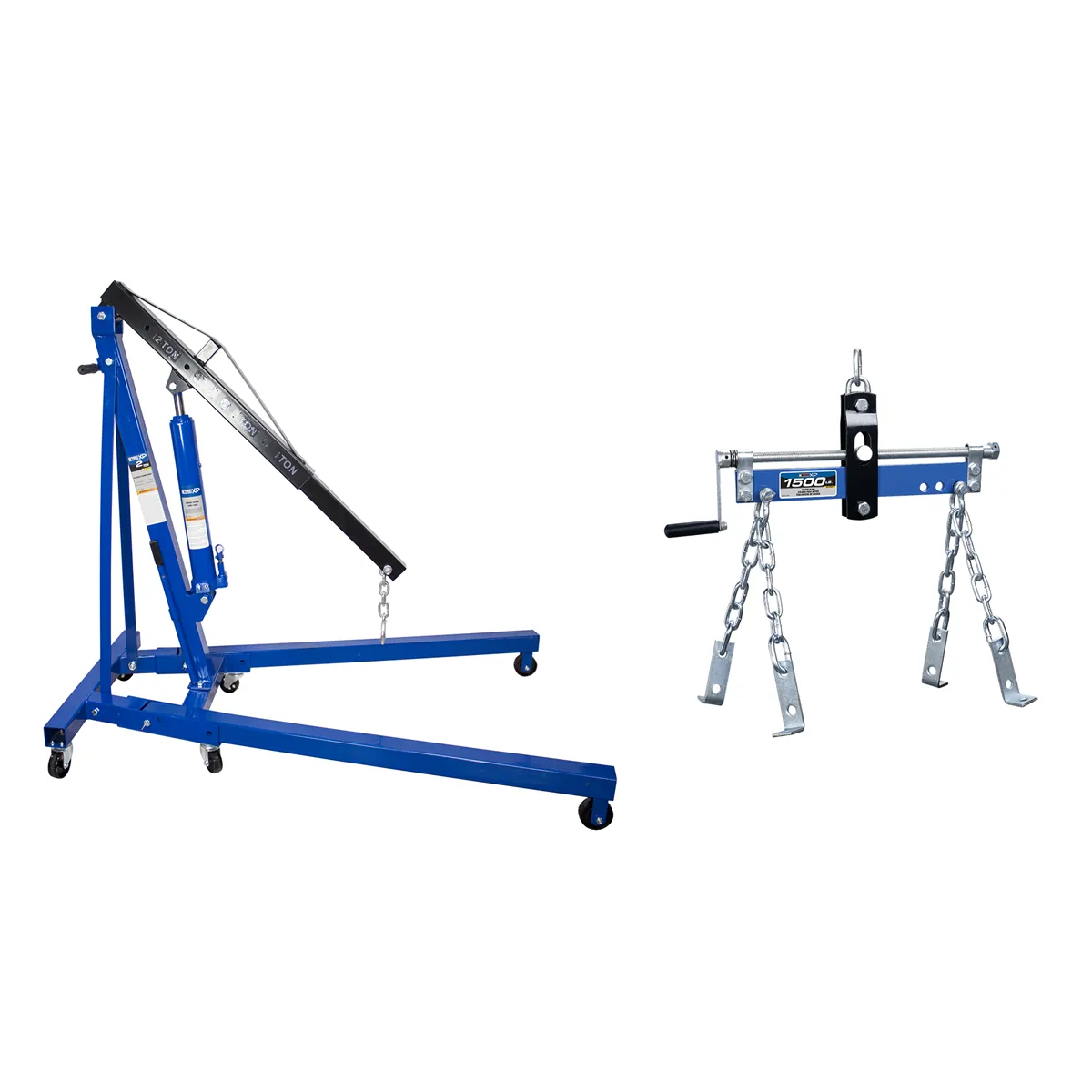 K Tool International 2 Ton Engine Hoist / 1500 LB Engine Sling COMBO