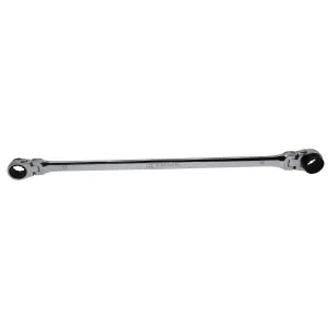 K Tool International Wrench 17mm x 19mm Metric Ratcheting Reversible Double Box Universal Spline 90 Tooth