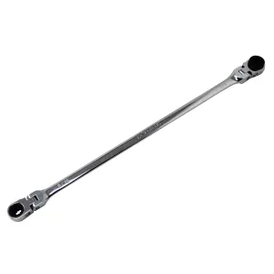 K Tool International Wrench Double Box Ratcheting Reversible 5/16 Inch x 3/8 Inch Universal Spline 90 Tooth