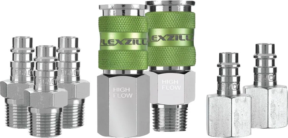 7pc Coupler & Plug Kit 3/8 in NPT Steel/Aluminum
