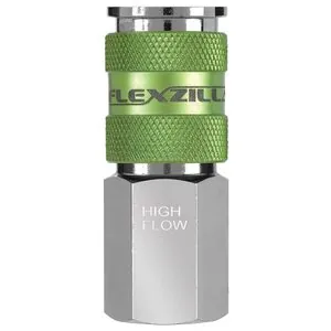 Legacy Manufacturing Flexzilla Pro High Flow Coupler, 1/4" Body, 1/4" FNPT