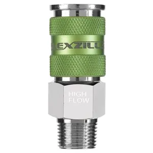 Legacy Manufacturing Flexzilla Pro High Flow Coupler, 1/4" Body, 3/8" MNPT
