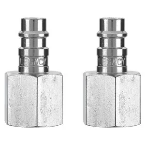 Legacy Manufacturing Flexzilla Pro High Flow Plug, 1/4" Body, 3/8" FNPT, 2-Pack