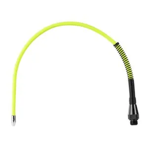 Legacy Manufacturing Flexzilla Bendable Blow Gun Extension, 16", ZillaGreen