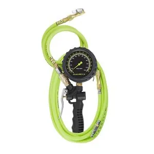 Legacy Manufacturing Flexzilla Inflator Kit with Flexzilla Air Hose 3' and 15' Extensions, Lock-On Chuck
