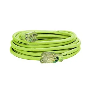 Legacy Manufacturing Flexzilla Pro Extension Cord, 14/3 AWG SJTW, 25', Outdoor, Lighted Plug