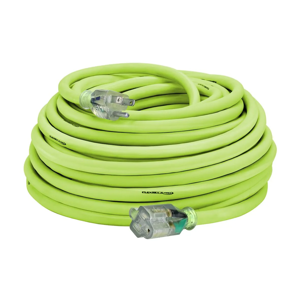 Legacy Manufacturing Flexzilla Pro Extension Cord, 10/3 AWG SJTW, 100', Outdoor, Lighted Plug