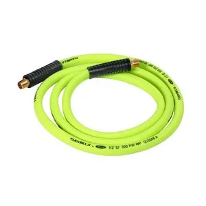 Legacy Manufacturing Flexzilla Whip Hose with Swivel, 1/2" x 8', 3/8" MNPT Swivel x 3/8" MNPT Fittings
