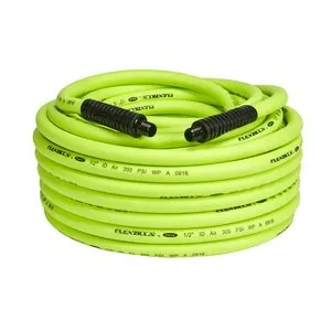 Legacy Manufacturing Flexzilla Air Hose, 1/2" x 100', 3/8" MNPT Fittings