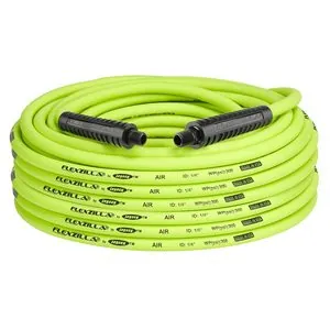 Legacy Manufacturing Flexzilla Air Hose, 1/4" x 100', 1/4" MNPT Fittings