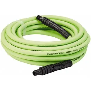 Legacy Manufacturing Flexzilla Air Hose, 1/4" x 25', 1/4" MNPT Fittings
