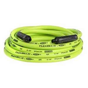 Legacy Manufacturing Flexzilla Air Hose, 3/8" x 25', 1/4" MNPT Fittings