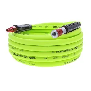 Legacy Manufacturing Flexzilla Air Hose Kit, 3-Piece, 3/8" x 35', with ColorConnex Coupler and Plug, Type D, Red