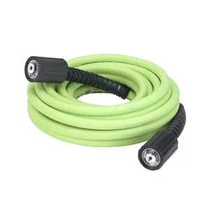 Legacy Manufacturing Flexzilla Pressure Washer Hose, 1/4" x 25�, 3100 PSI, M22 Fittings, ZillaGreen