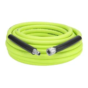 Legacy Manufacturing Flexzilla Pressure Washer Hose, 3/8" x 50�, 4200PSI, Integrated Quick Connect Fittings, ZillaGreen