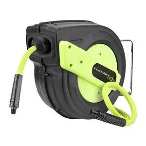 Legacy Manufacturing Flexzilla Pro Enclosed Plastic Retractable Air Hose Reel, 3/8" x 50'