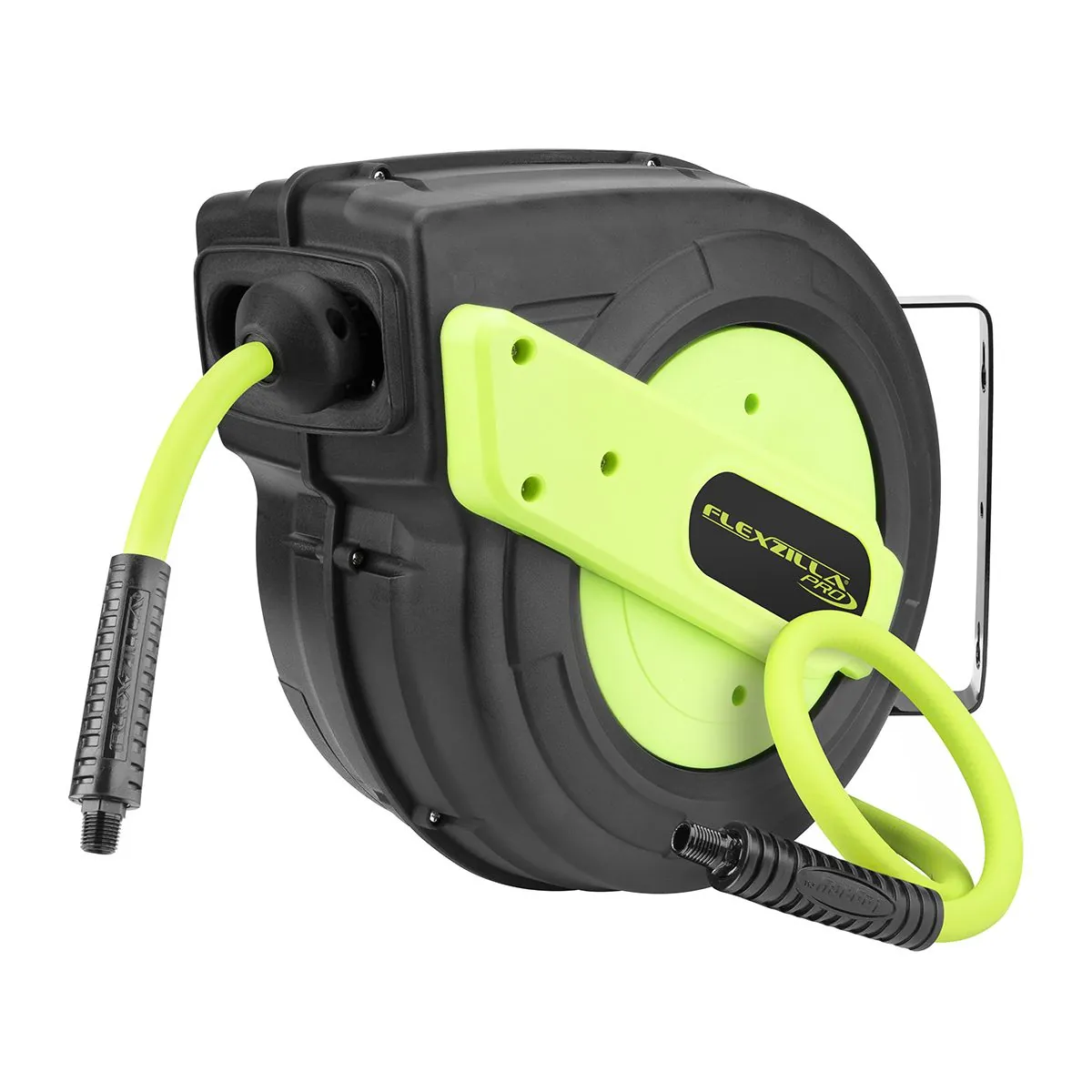 Legacy Manufacturing Flexzilla Pro Enclosed Plastic Retractable Air Hose Reel, 3/8" x 50'